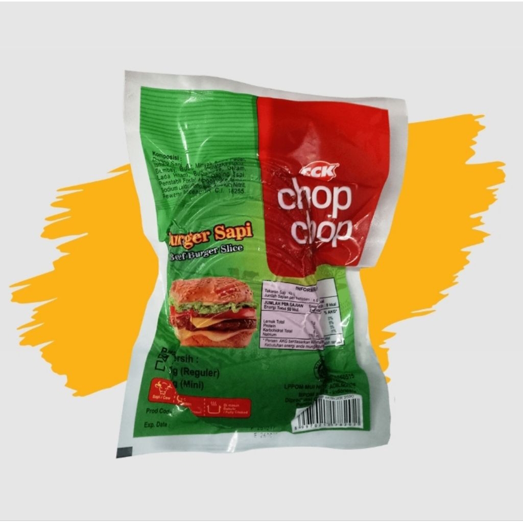 

CHOP CHOP Burger Sapi 250g isi 10pc