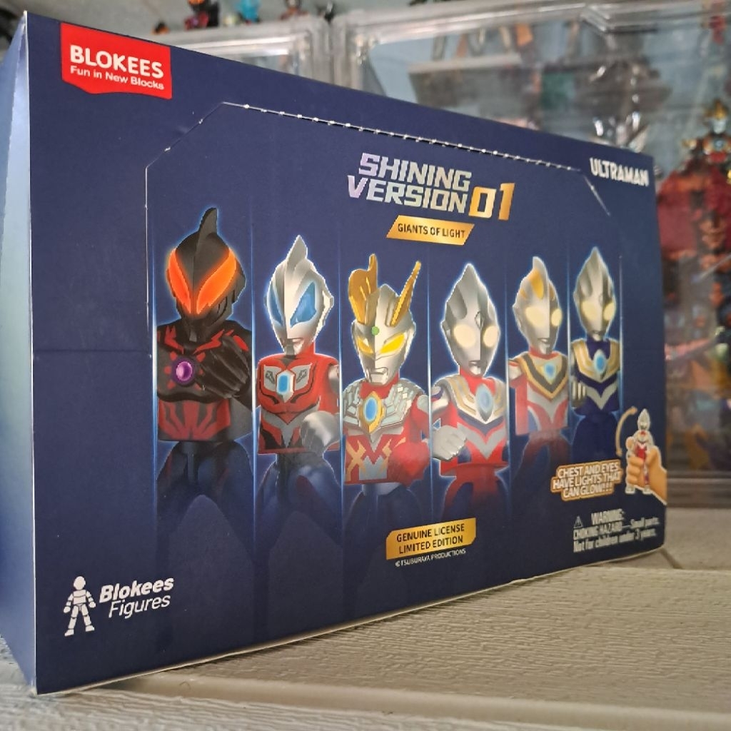 MAINAN ANAK BULUKE BLOKES BLOKIS ULTRAMAN SHINING VERSION 01 TIGA BELIAL ZERO GAIA