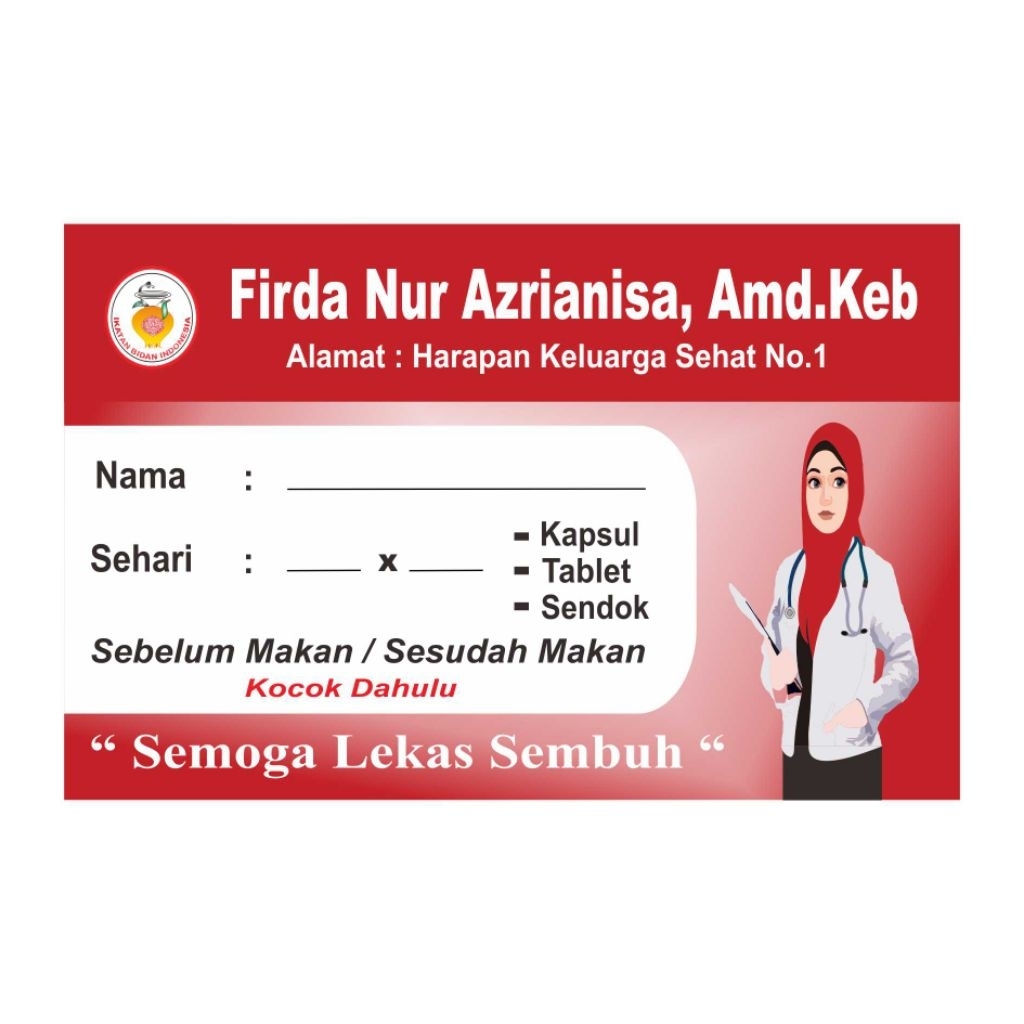 

Stiker obat Bidan ( isi 50 pcs )