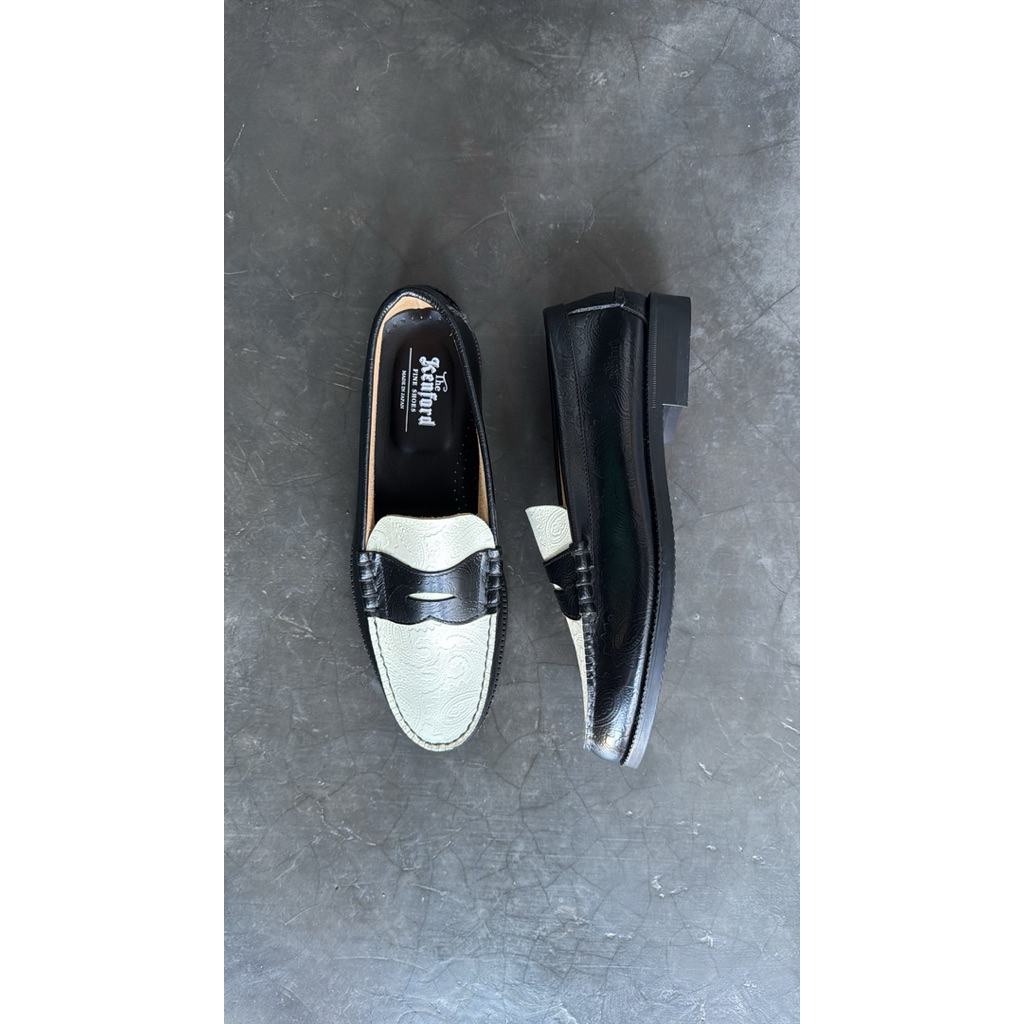 Kenford Fine Shoes Mens Embossed Loafers