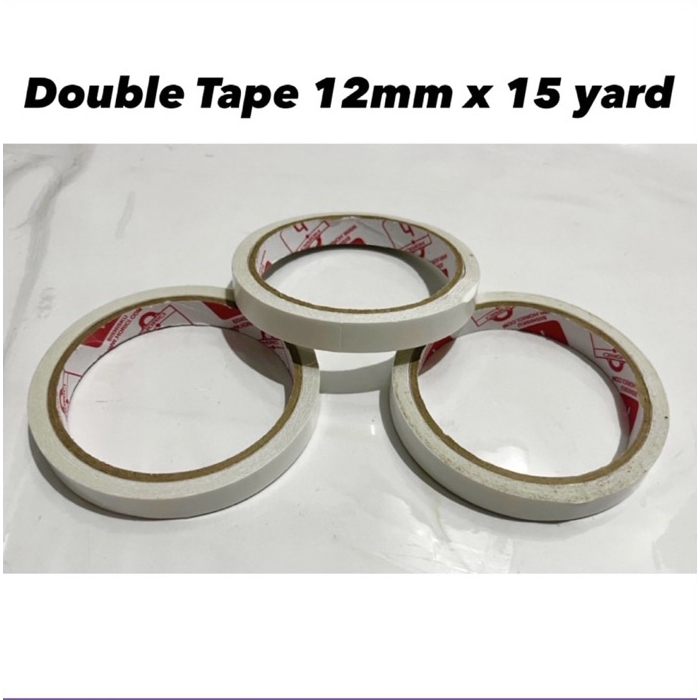 

Double Tape / Dobel Tip [12mm x panjang 15 yard] Dabel Bening