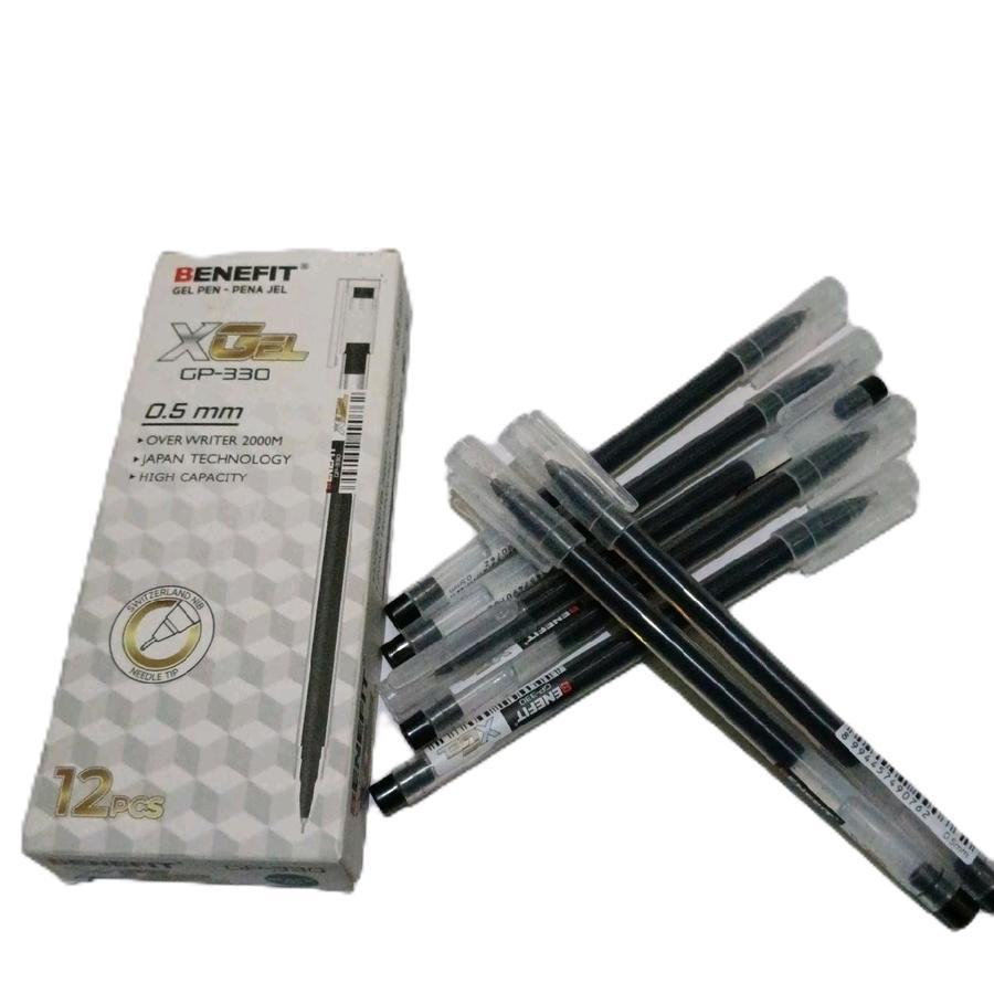

BENEFIT X-GeL 0.5 mm GP-330 Ballpoint Gel ink Pen Gel Pen Benefit (1 PACK ISI 12)