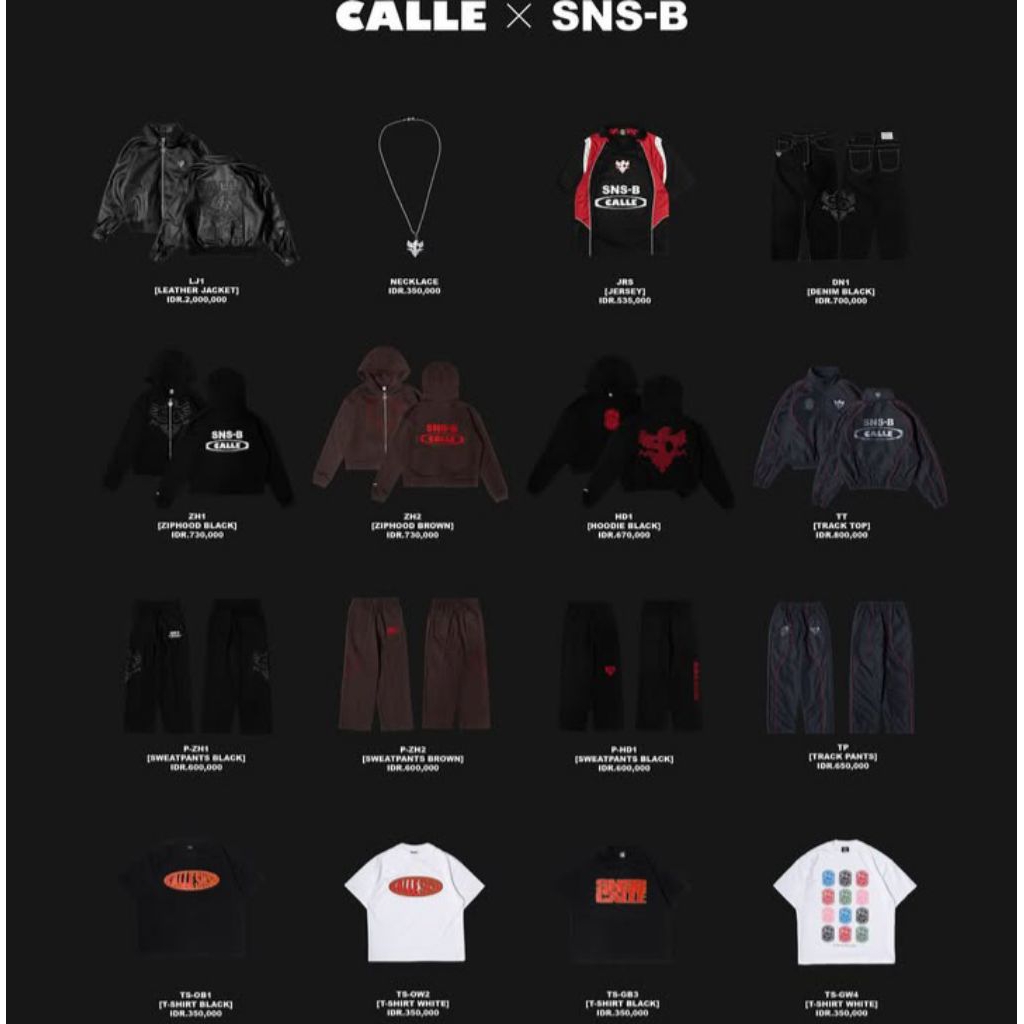 CALLE DE LARACHE X SNSB WORLD ORIGINAL 100%] All Produk Hoodie | Jeans | Tshirt