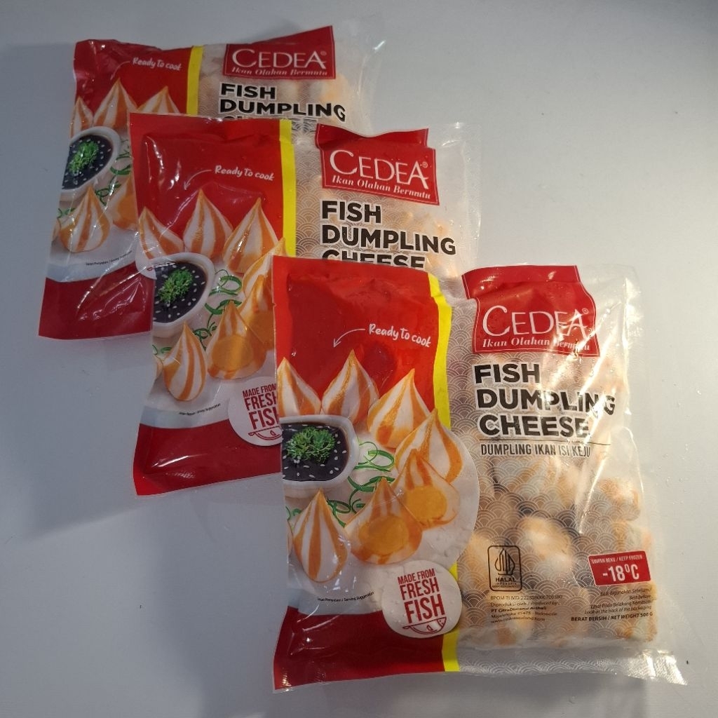 

Cedea Fish Dumpling Cheese/Dumpling ikan isi keju 500gr