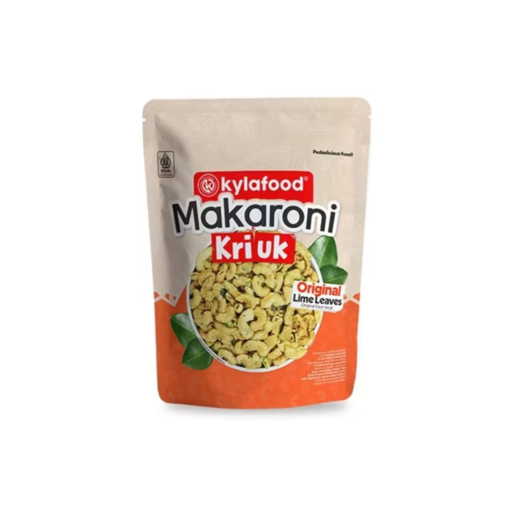 

Macaroni kriuk Kylafood daun jeruk ori / pedas