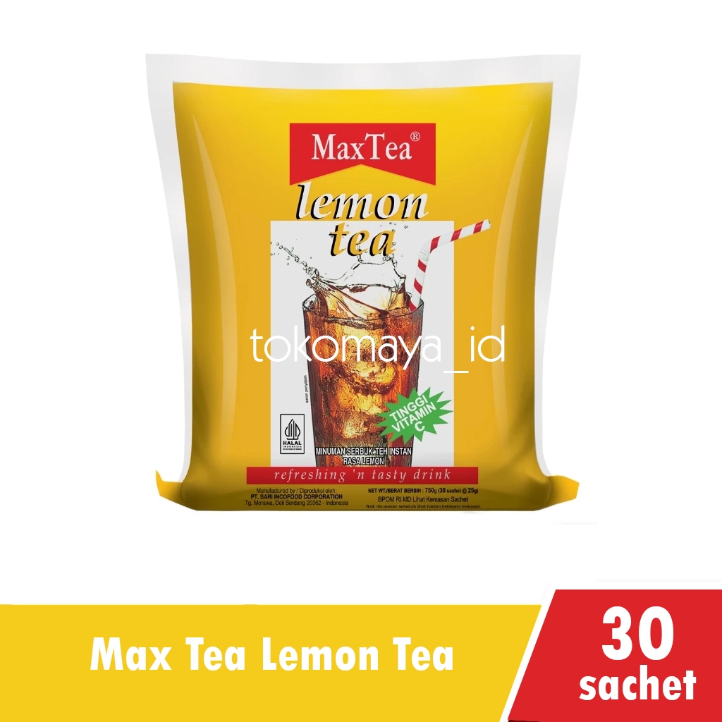 

MaxTea Lemon Tea Kemasan Bag 750gr (25grx30 sachet)