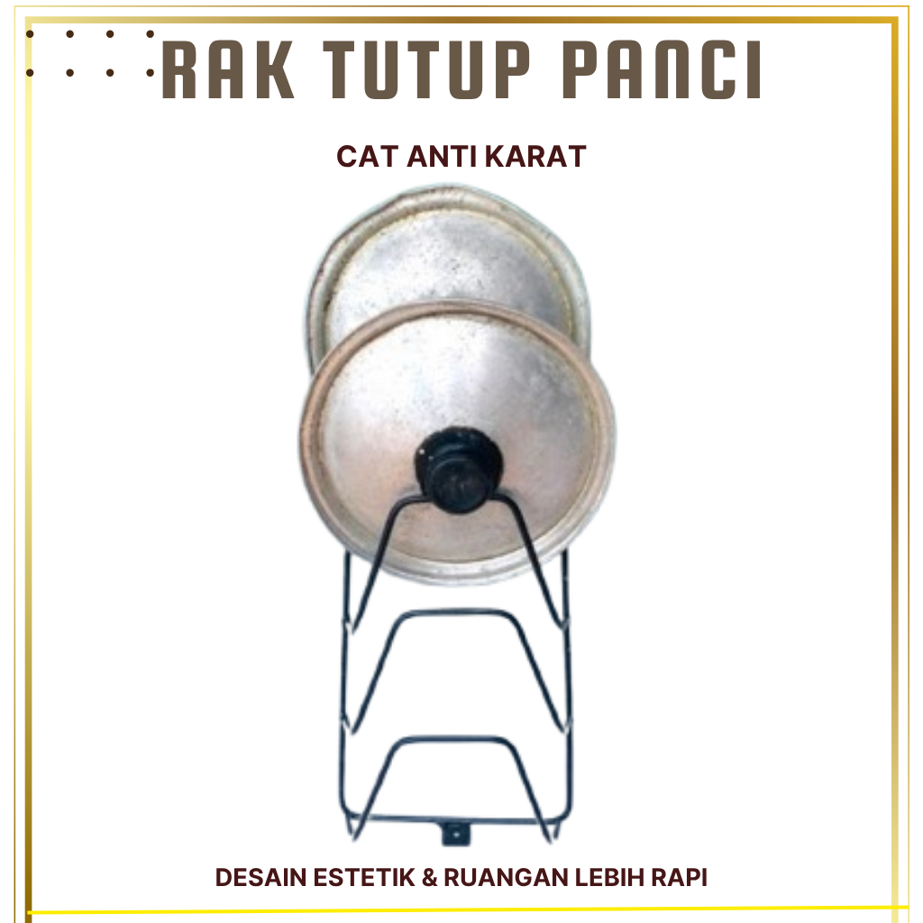 RAK DAPUR TUTUP PANCI 5 JARI BESI TEBAL