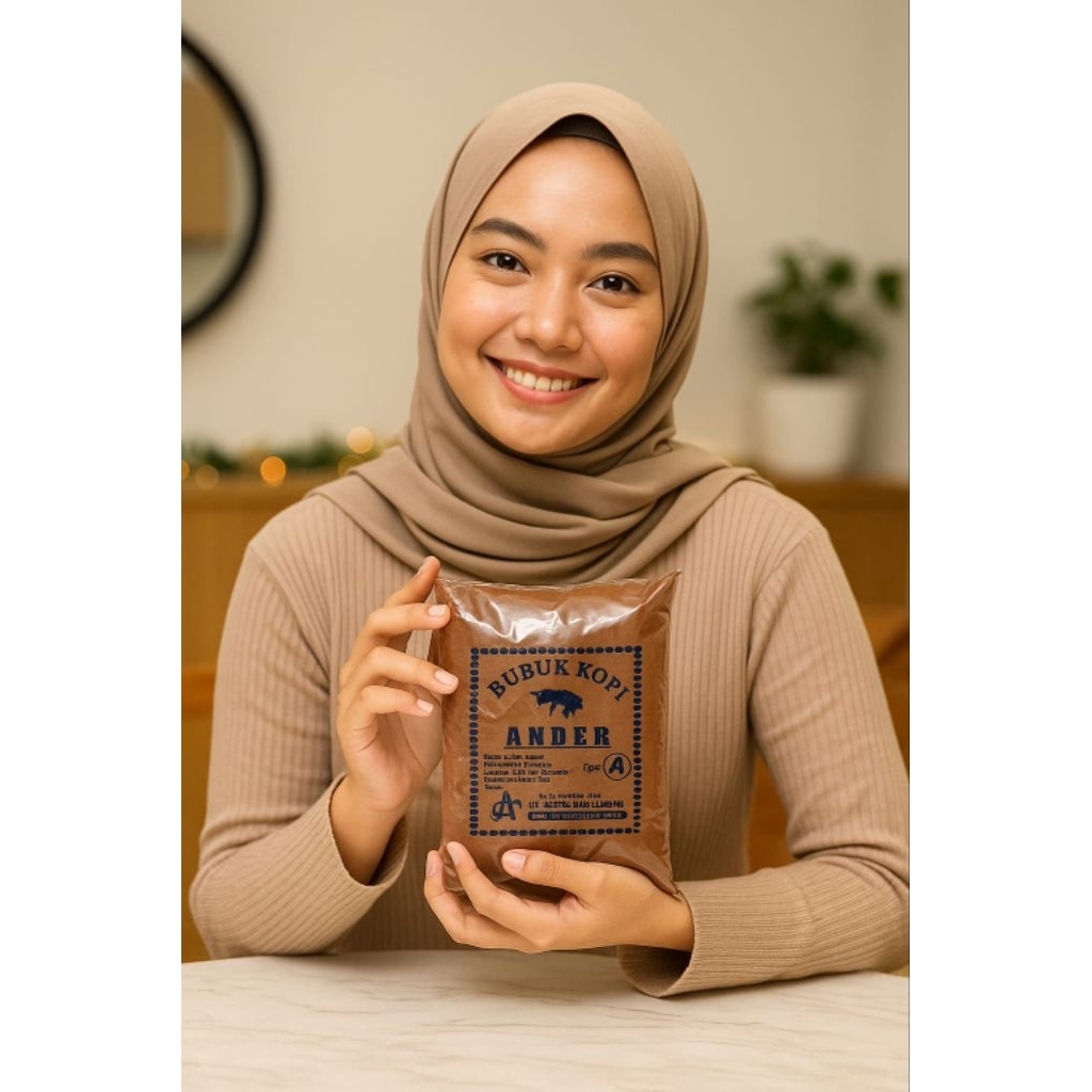 

500 gram bubuk kopi halus Cap Ander