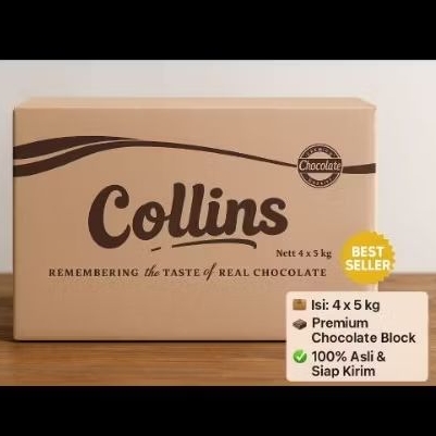 

SELAI CHOCOLATE FILLING COLLINS 20 KG/ SELAI COKLAT COLLINS