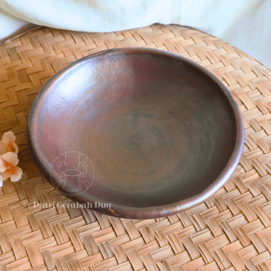 Cobek D24cm / Layah/ Piring/ Plate/ Piring Gerabah/ Piring tanah liat