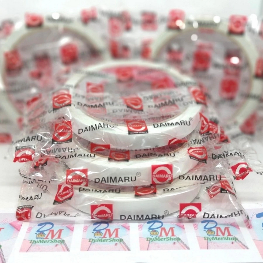 

Double tape Daimaru 1,2 cm 1.2 Cm lem solasi selasiban timbal balik 1/2 inch inchi japan jepang Ori 100% Original Asli Authentic