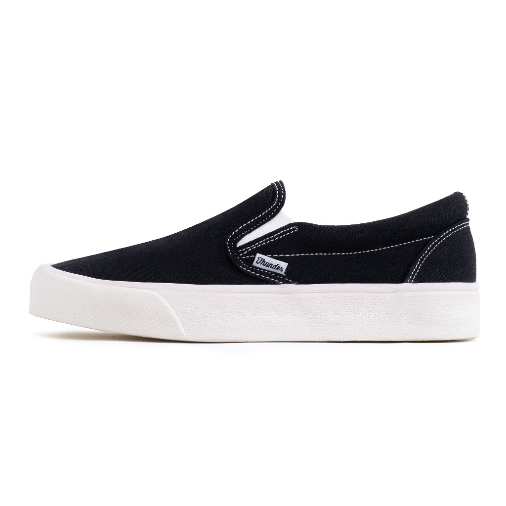 Thunderbear - Voltaire BW Sepatu Slip On Pria Lokal | Buat Nongkrong & Kuliah