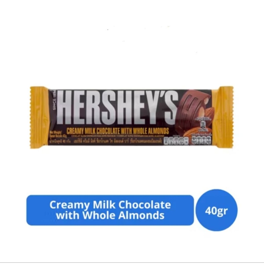 

[Buy 1 Get 1] Hershey's Milk Chocolate With Whole Almonds (2 x 40 Gr)