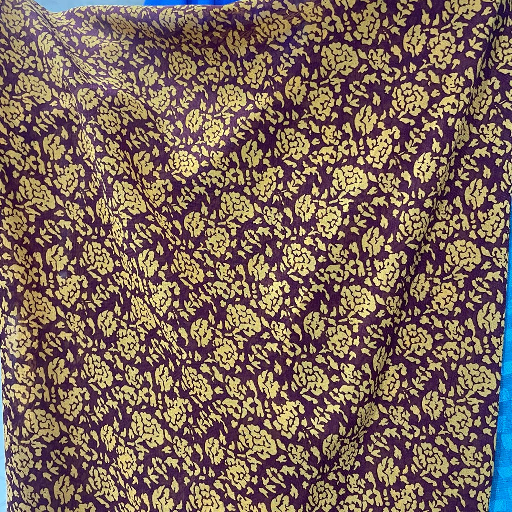 kain sifon ceruty motif bunga premium - warna ungu burgundy - kain zara ceruty - kain ceruty baby do