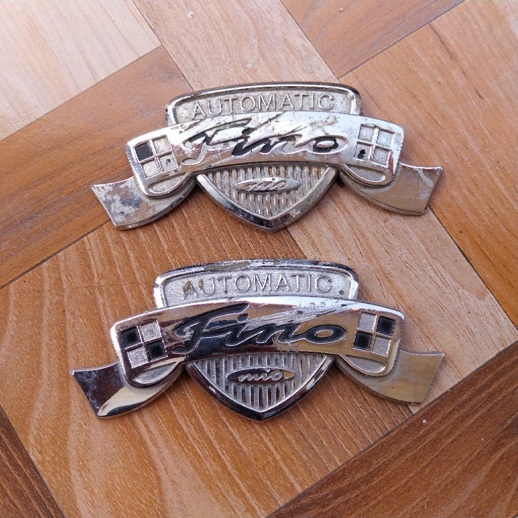 emblem logo original Yamaha Fino old lama automatic karbu