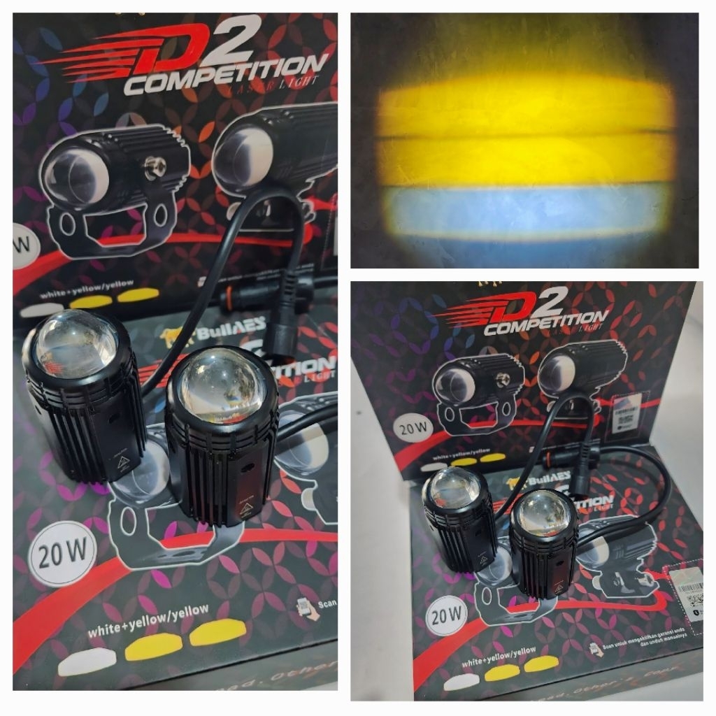 LAMPU TEMBAK 3MODE D2 LASER AES COMPETITION