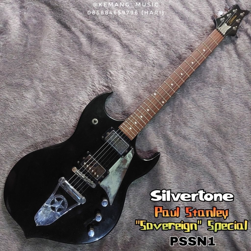 gitar langka silvertone limited edition gitar bekas original