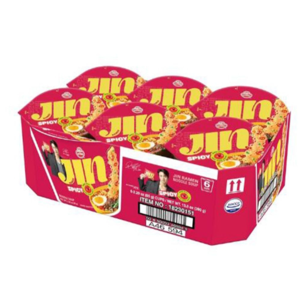 

Ottogi jin ramen spicy multy cup - 65gramx6pcs