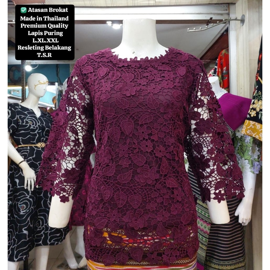 Atasan Brokat Import Premium Quality Bangkok