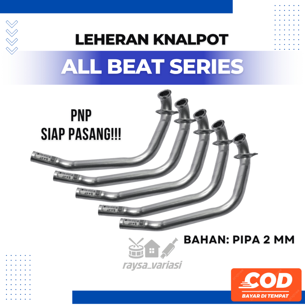 Leheran Knalpot Beat - Honda Beat - All Beat Series - Model Standar/Ori