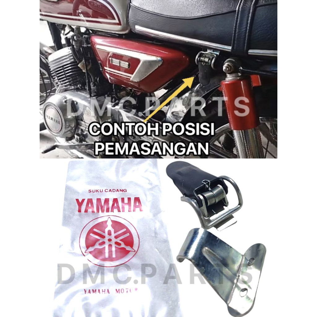 LEVER BRACKET SEAT / BREKET PENGUNCI ENGSEL JOK SADEL ORIGINAL NOS YAMAHA GT80 DT100 DT125 LS3 RS100