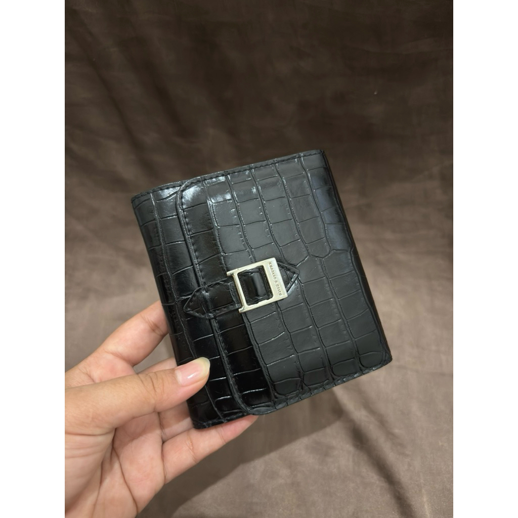 [PRELOVED]Dompet Charles n Keith (CnK) Buckle Strap Short Wallet