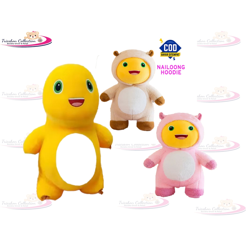 boneka naloong/nailoong dino kuning gemoy