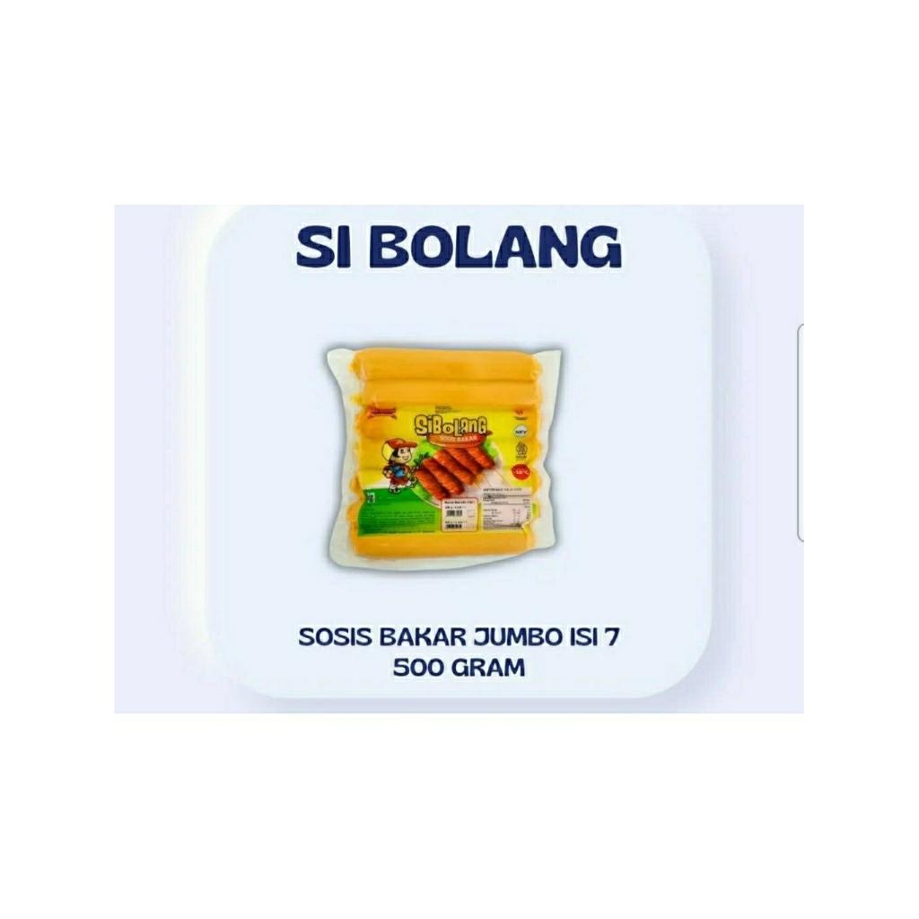

Si Bolang Sosis Bakar Jumbo 500 gram 7pcs