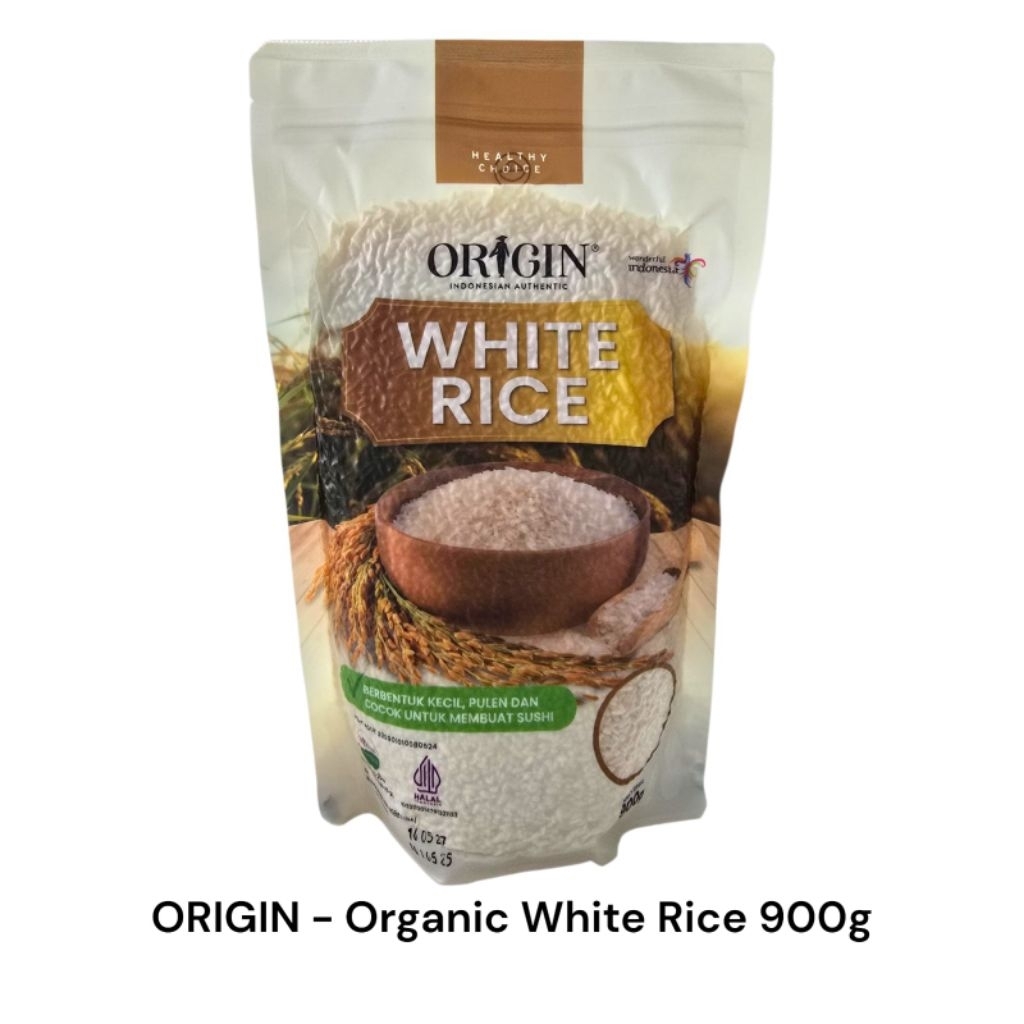

Origin Organic White Rice / Beras Organik bebas Arsenik dan Timbal