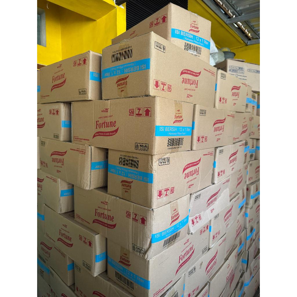 Minyak Goreng Fortune Bantal 1L KARTONAN