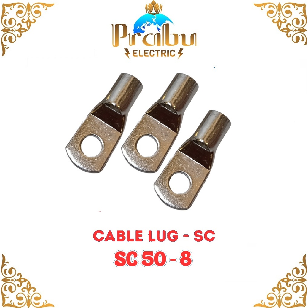 KABEL SKUN/SKUN CABLE SC 50 - 8 Sekun 50mm Baut M8 TEMBAGA ASLI