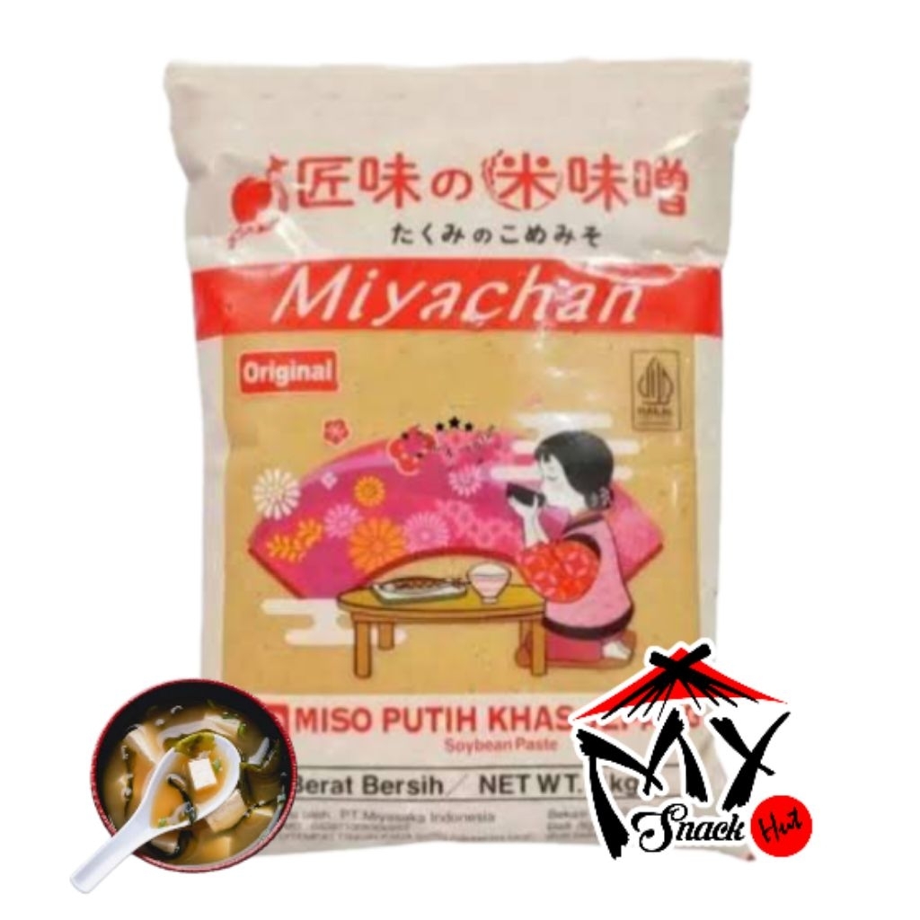 

MIYACHAN 1KG MISO PUTIH KHAS JEPANG ORIGINAL PASTA KACANG KEDELAI SOY BEAN SOYBEAN PASTE SUP HALAL