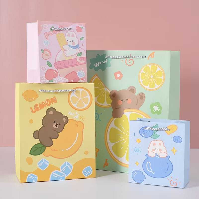 

Paper Bag Bear Lemon | Goodie Bag | Tas Souvenir | Tas Ulang Tahun