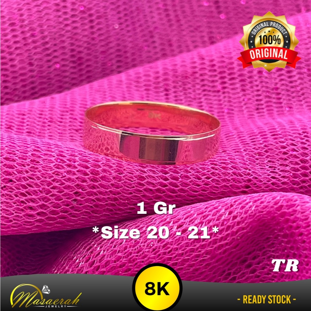 Cincin Emas 8K 1 Gram Kadar 375 - 2193