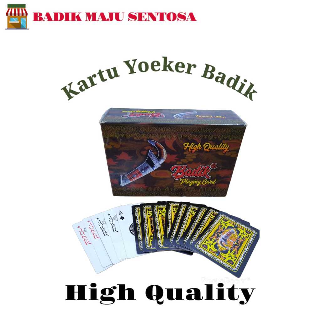 [pcs]Yoeker Badik/kartu Remi x/Kartu Ready Makassar
