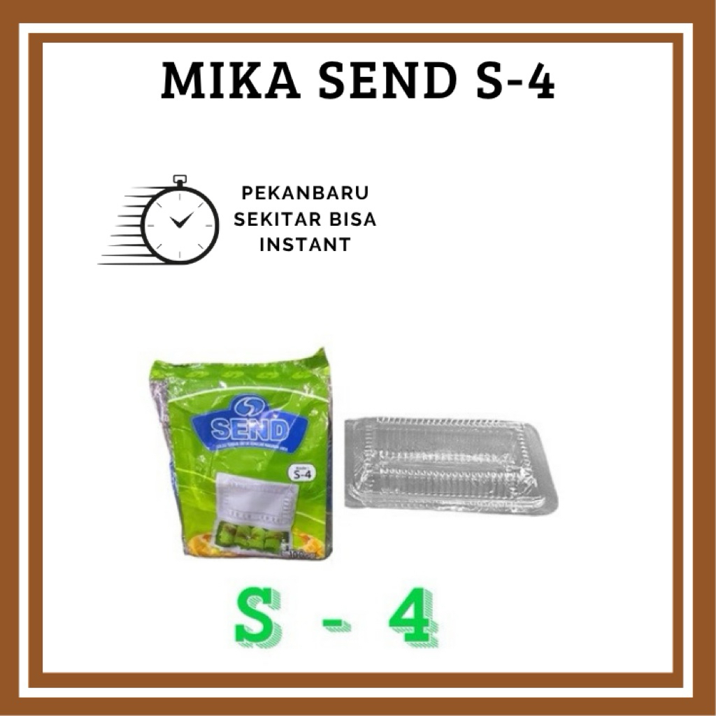 Mika Box Transparan S-4 FOOD GRADE Mika Box Kue Termurah