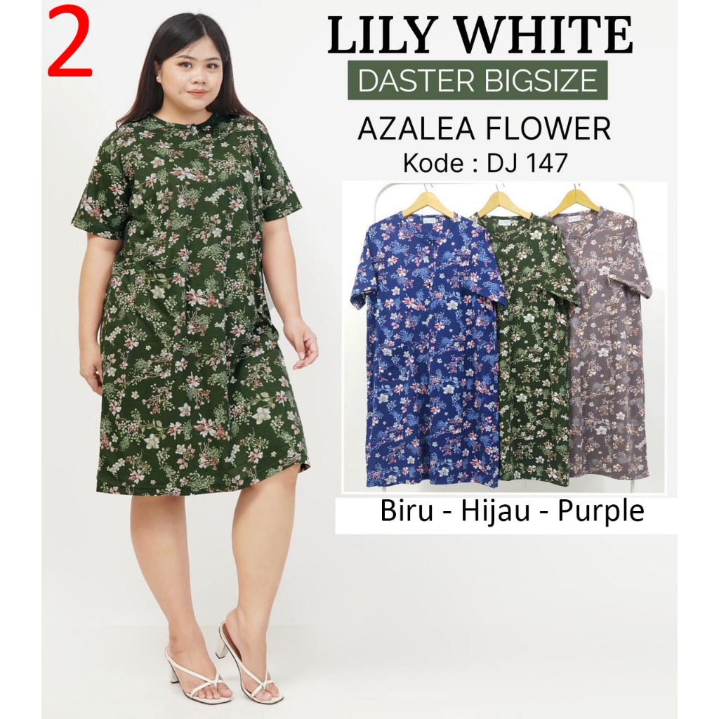 Daster Jumbo XXL Lily White