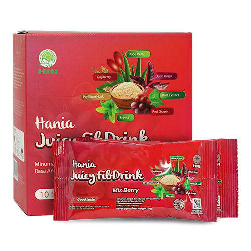 

Hania Juicy Fibdrink Mix Berry HNI HPAI