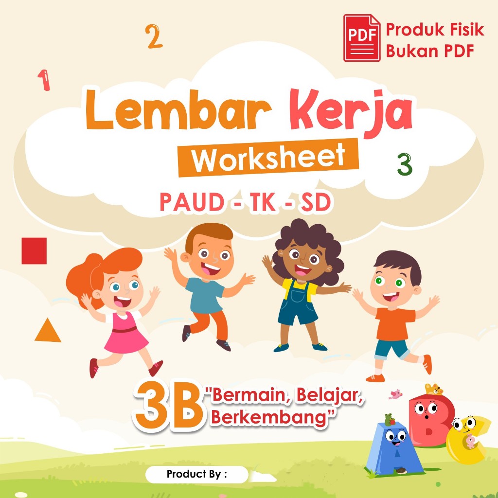 

Worksheet - Lembar Kerja Berwarna untuk Anak Paud TK SD > BUKAN PDF < Kertas Ukuran A5