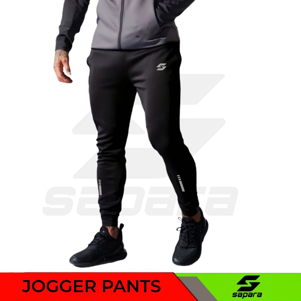 JOGGER PANTS/CELANA JOGGER SAPARA/TRAINING PRIA