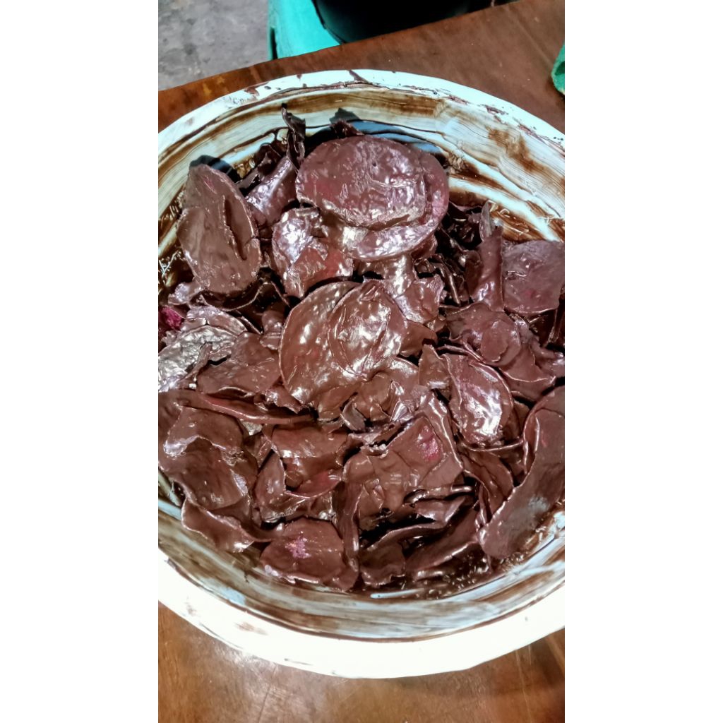 Kripik Ubi Ungu Coklat Lumer