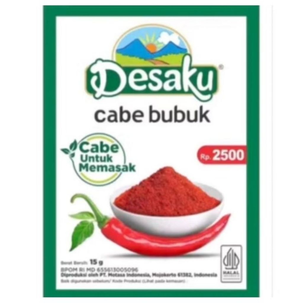 

DESAKU Cabe Bubuk (15g x 10 sachet/renceng)