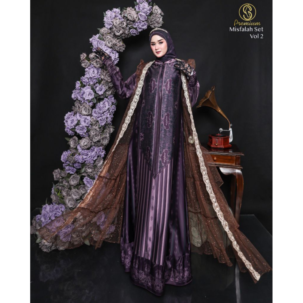 Gamis Syari Terbaru Misfalah Vol 2 Set By Soekha Premium / Gamis Syari Kekinian / Gamis Syari Cantik