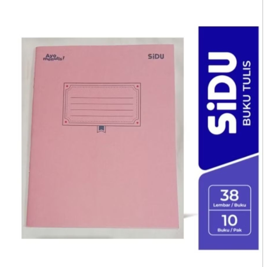 

Buku Tulis Sidu Isi 38 Lembar | 1 Pak (10 Buku)
