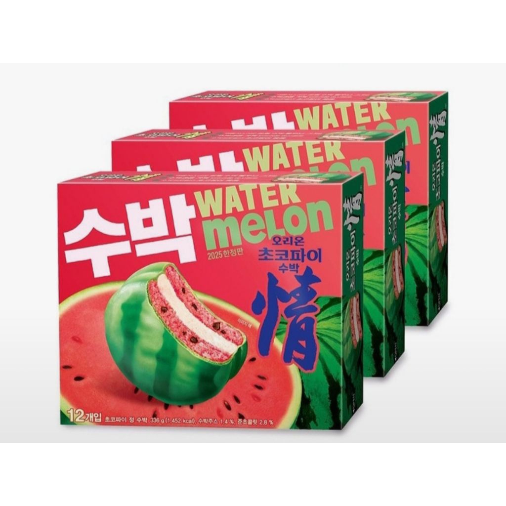 

(PO KOREA) ORION 2025 CHOCOPIE WATERMELON SET 3 (1 BOX = 12PCS) - BEST SELLER