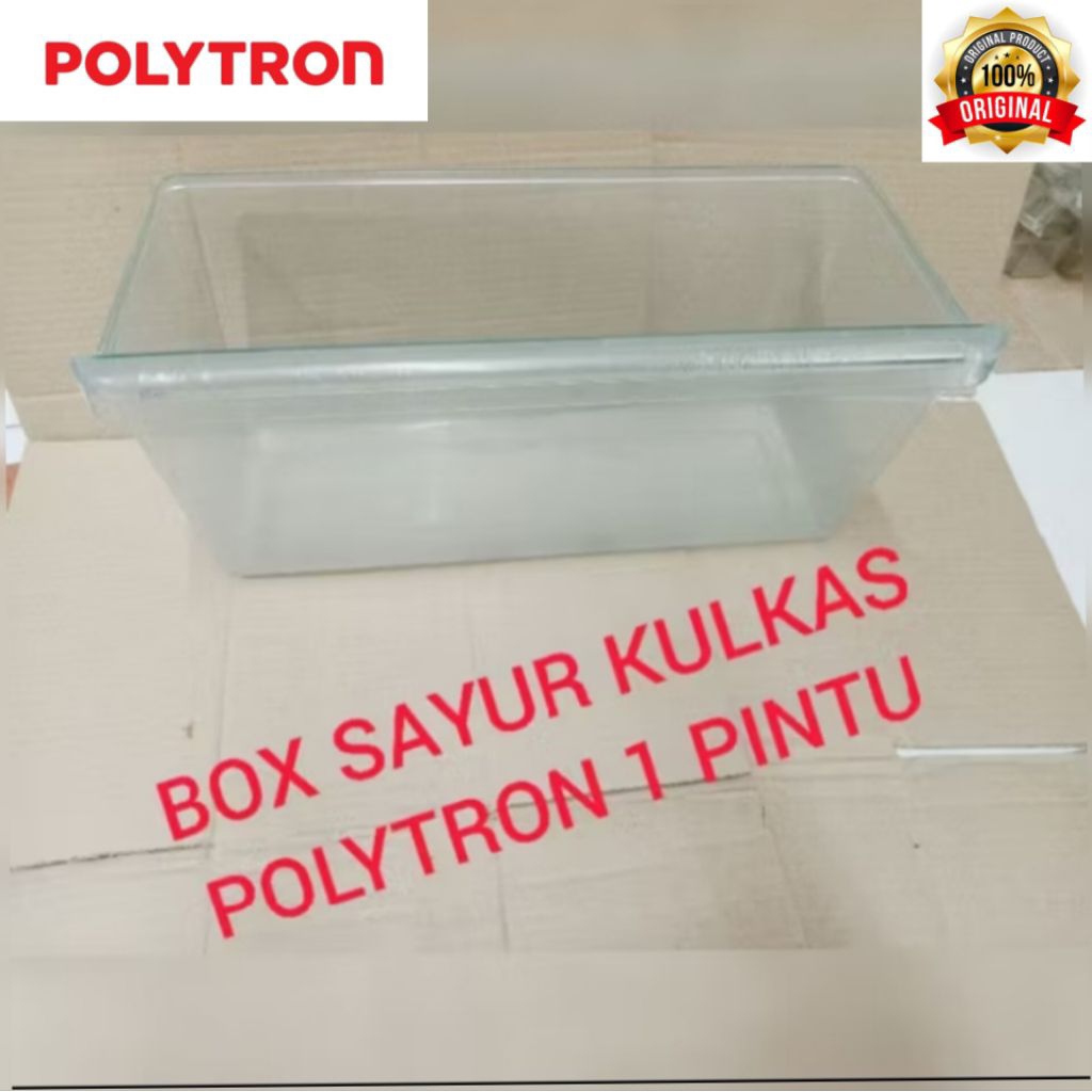 BOX SAYUR/BUAH KULKAS POLYTRON.  1PINTU SECOND ORIGINAL