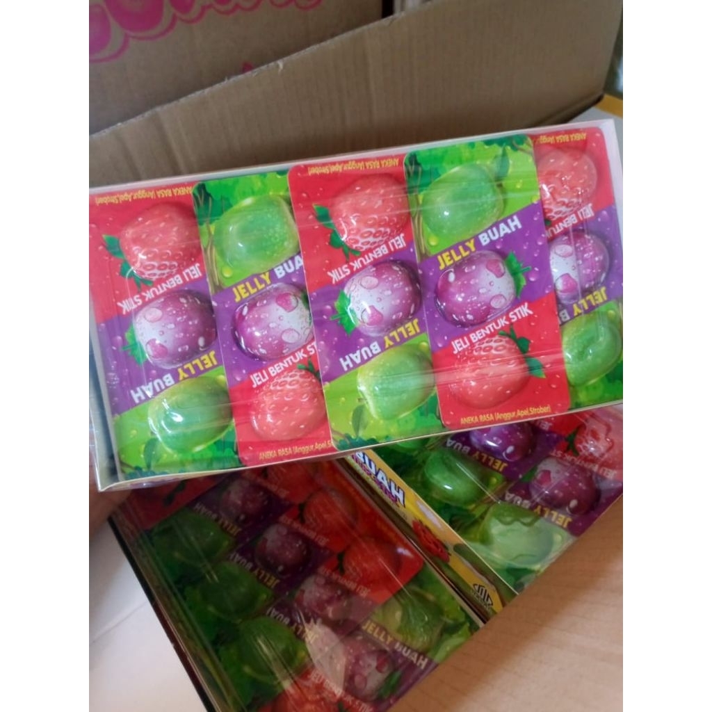 

LOLLIPOP JELLY bentuk stik aneka rasa isi 30 pcs