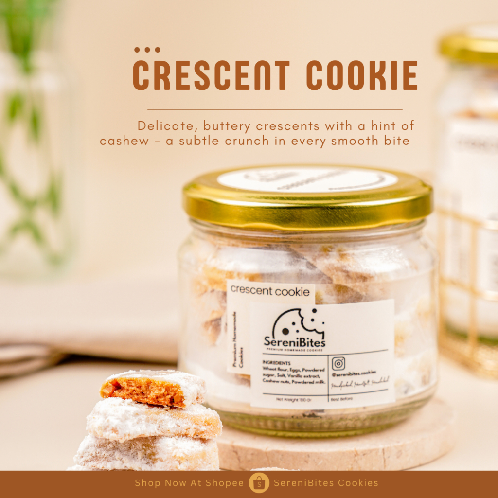 

SereniBites Cookies - Varian Crescent Cookie (Putri Salju)