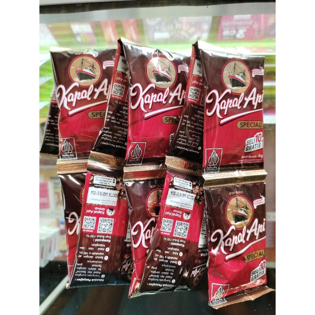 

Kapal Api 6g 1renceng isi 10+1sachet