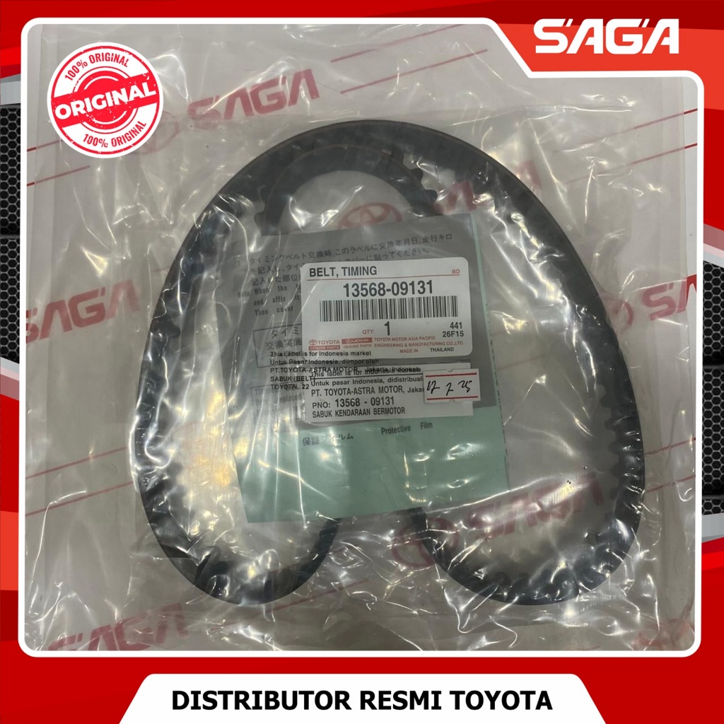 SAGA | Timing Belt Innova Diesel Hilux Diesel  Fortuner Diesel Hiace Diesel Ori Toyota 13568-09131